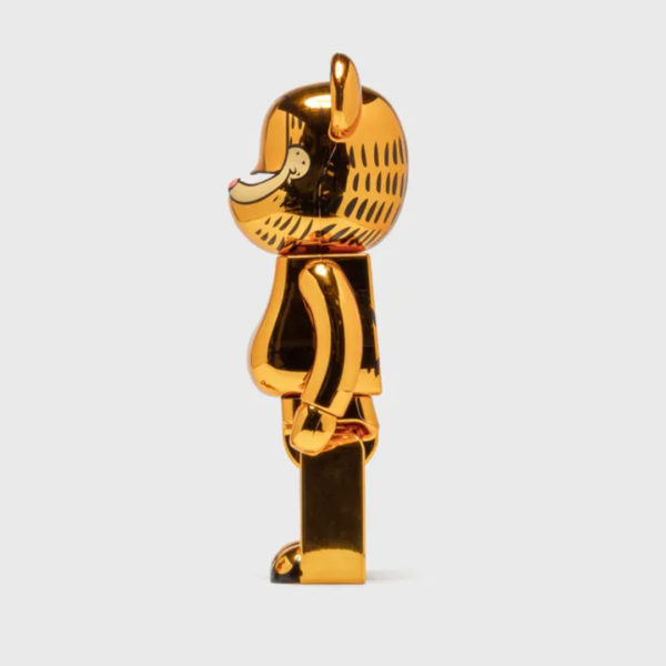 Be@rbrick Garfield Gold Chrome 1000% | Design Round